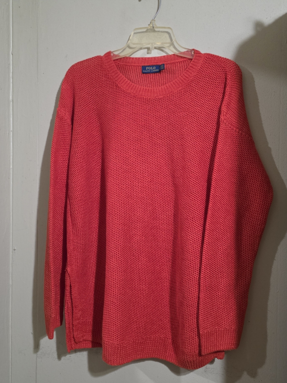 Polo by Ralph Lauren Orenge Knit Cotton Women's Sweater Size L